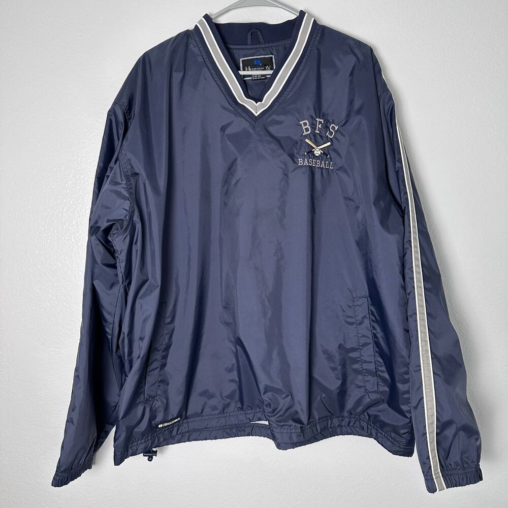 Holloway Men's Jacket Size (X -Large ) BFS Baseball Blue Embroidered